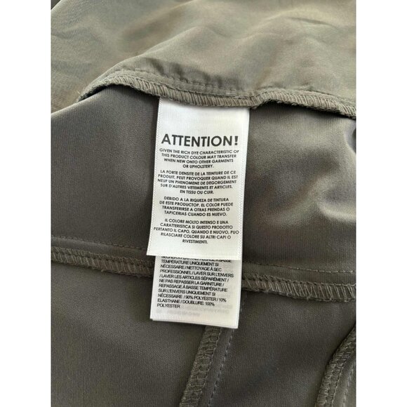 JOSEPH RIBKOFF Zip Up Moto Jacket Size Small Faux Leather Greenish Gray Studded - Picture 9 of 10